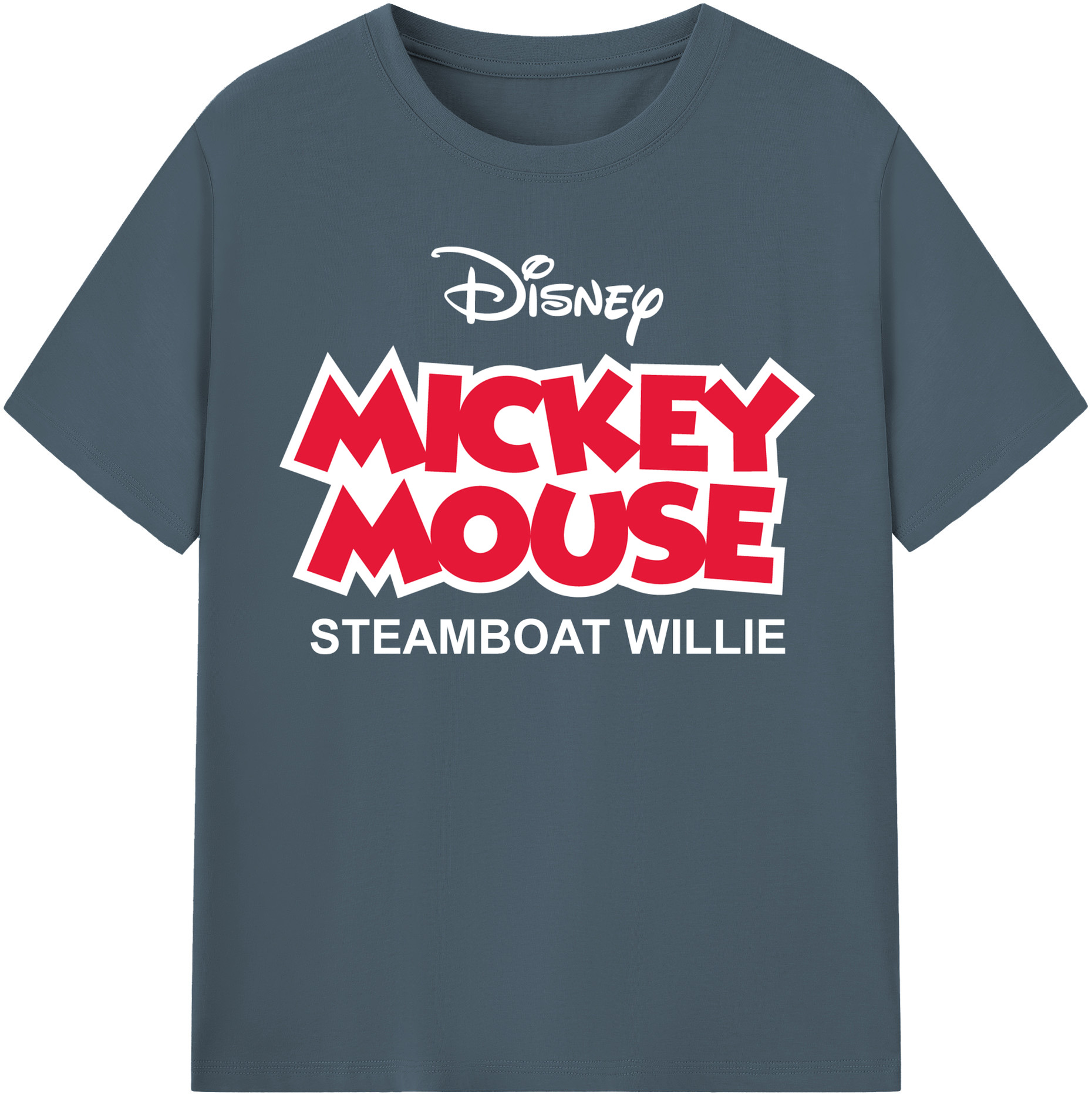 （画像用） ミッキーマウス Mickey Mouse 綿100％半袖Tシャツ（フロントプリント）